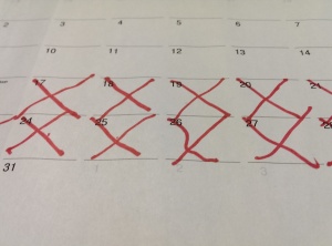 Homemade Chain Calendar